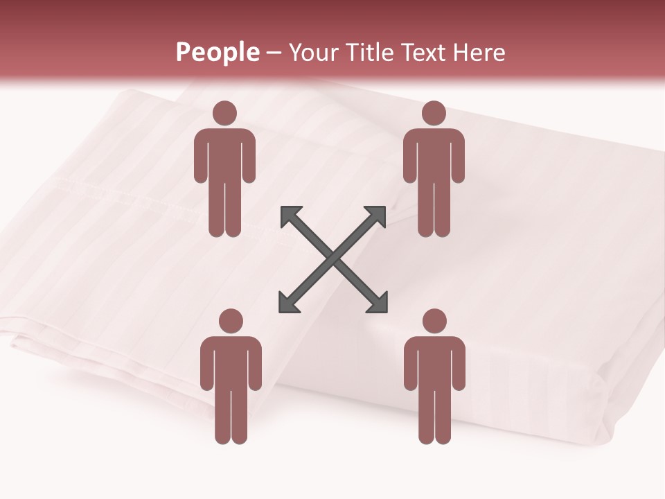 White Background Bedding Bed Sheet PowerPoint Template