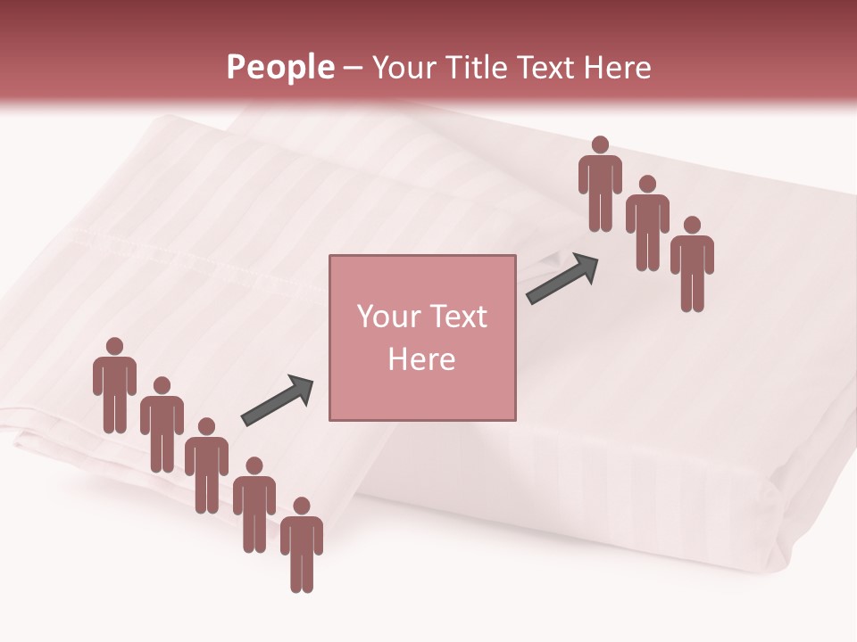 White Background Bedding Bed Sheet PowerPoint Template