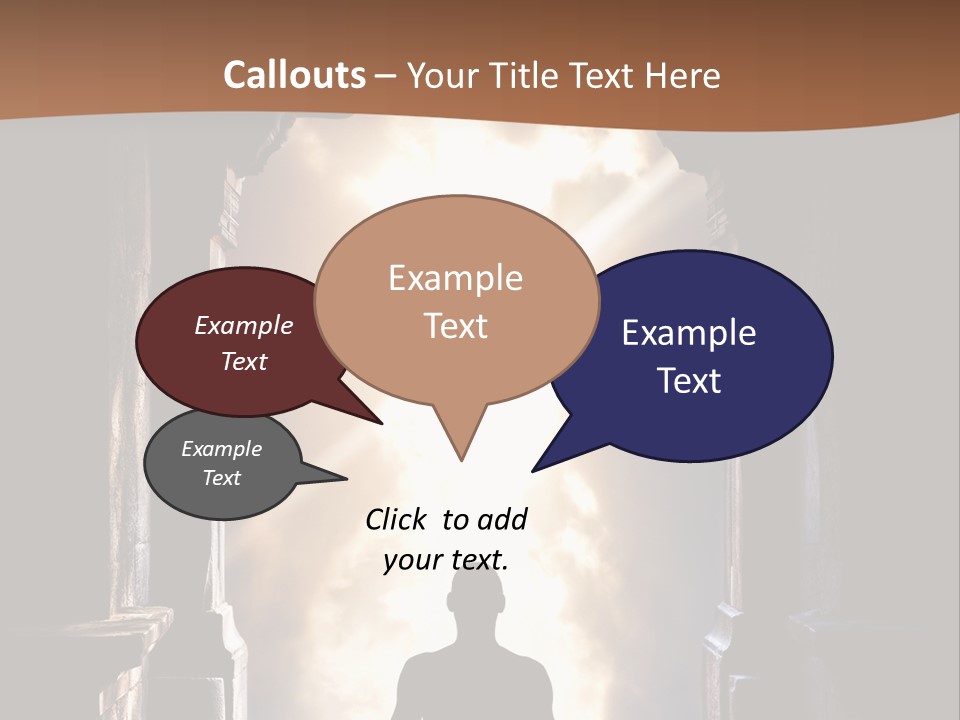 Man Asana Concentration PowerPoint Template