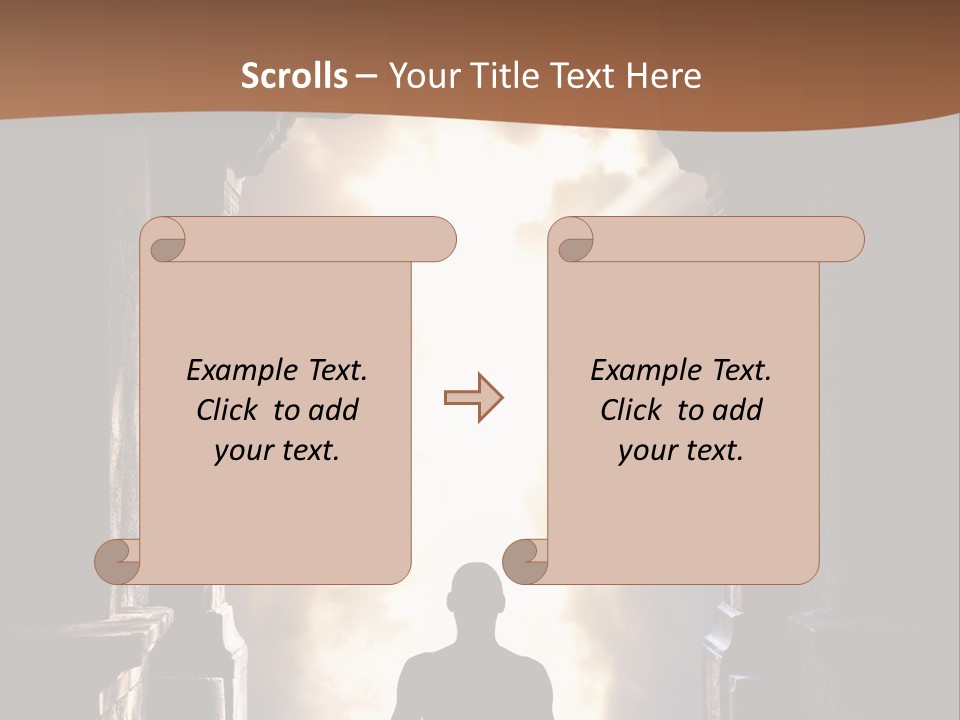 Man Asana Concentration PowerPoint Template