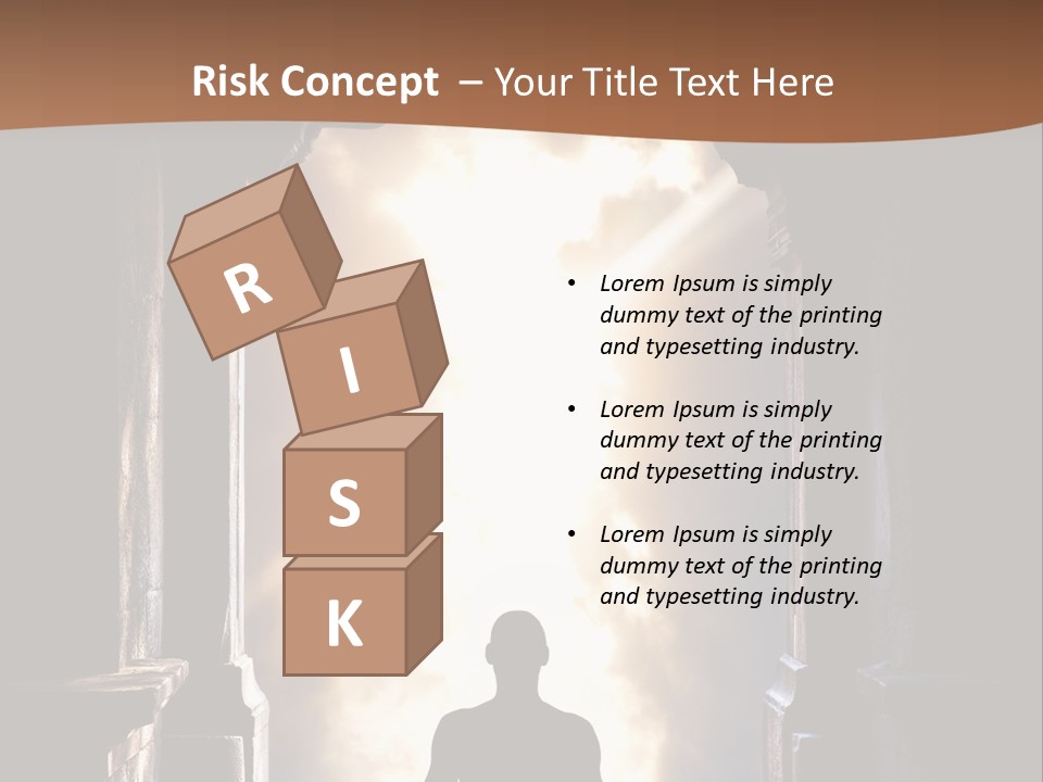 Man Asana Concentration PowerPoint Template