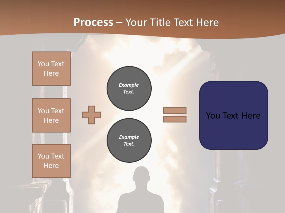 Man Asana Concentration PowerPoint Template