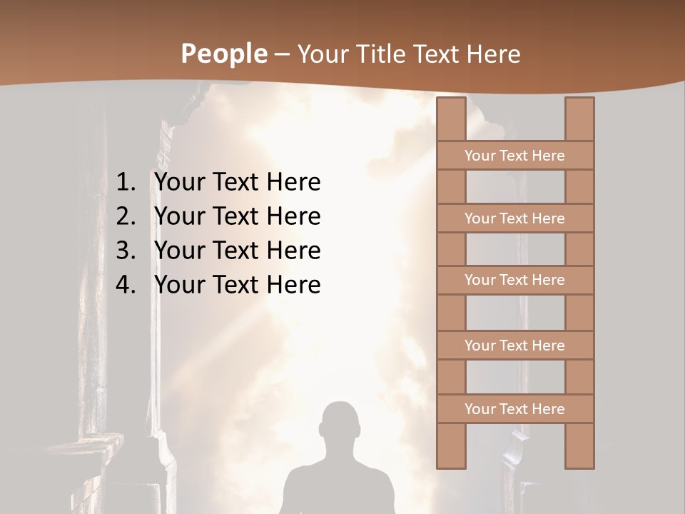 Man Asana Concentration PowerPoint Template