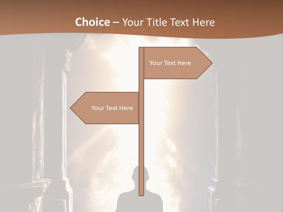 Man Asana Concentration PowerPoint Template