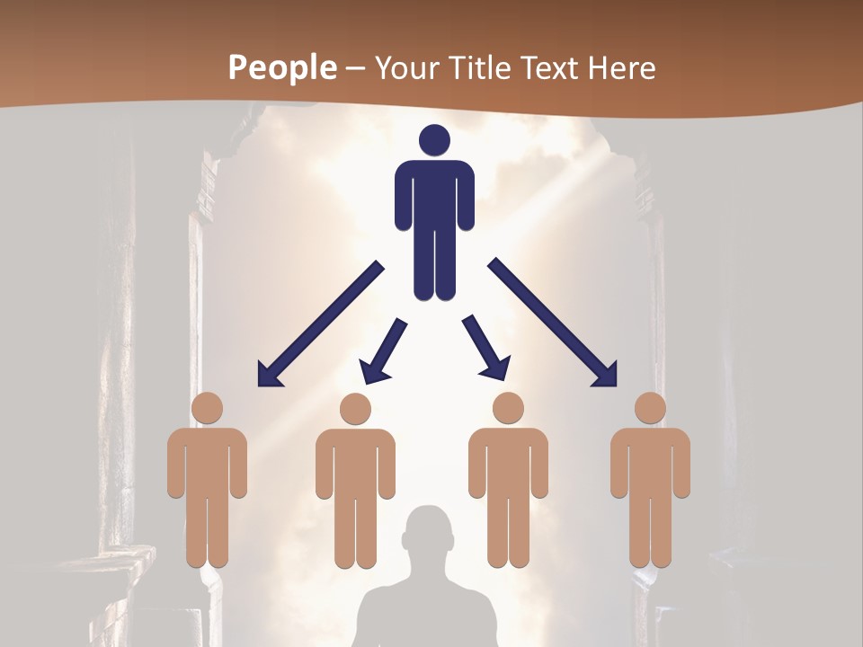 Man Asana Concentration PowerPoint Template