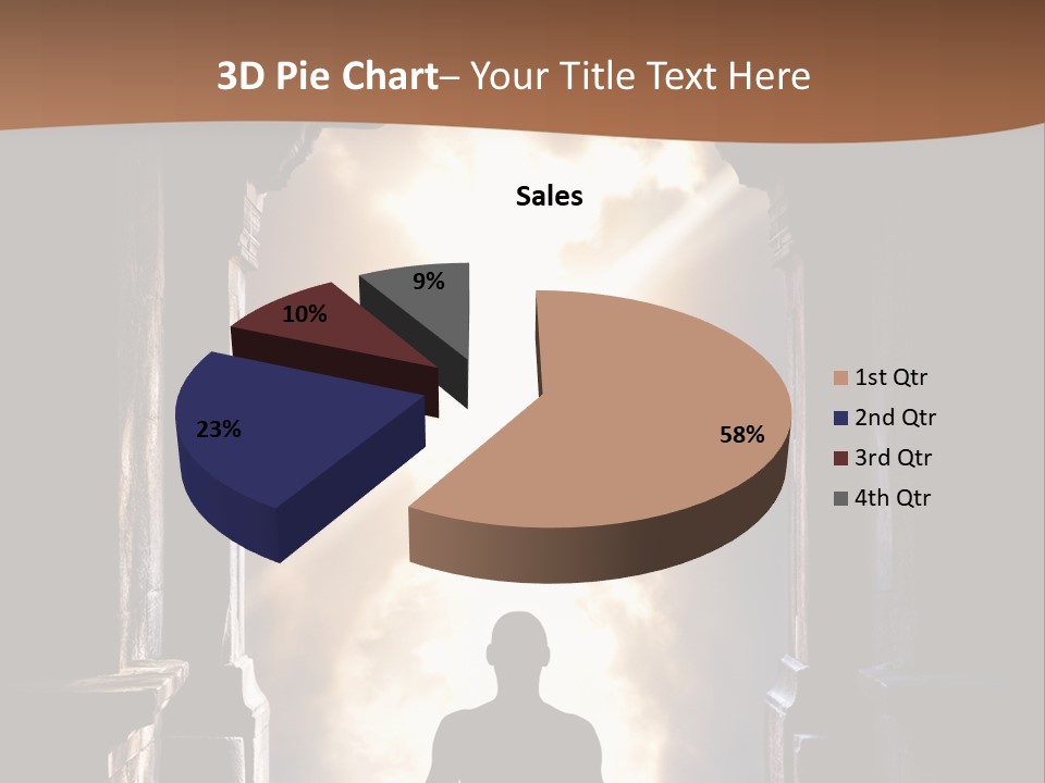 Man Asana Concentration PowerPoint Template