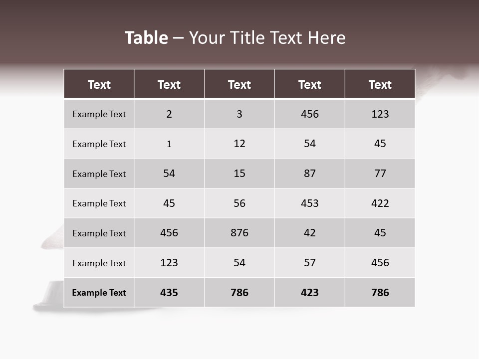 Hair Young Isolated PowerPoint Template