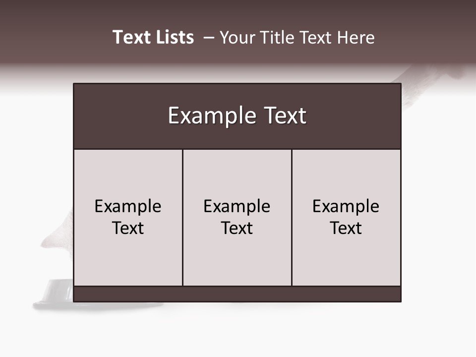 Hair Young Isolated PowerPoint Template