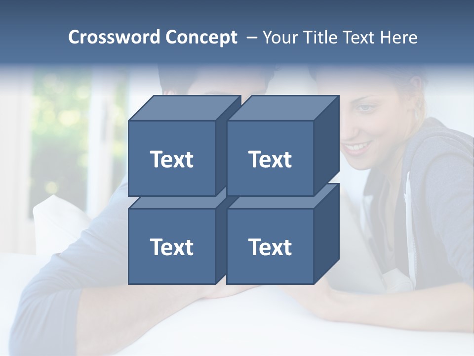 Man Websurfing Young PowerPoint Template