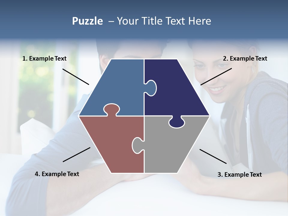 Man Websurfing Young PowerPoint Template