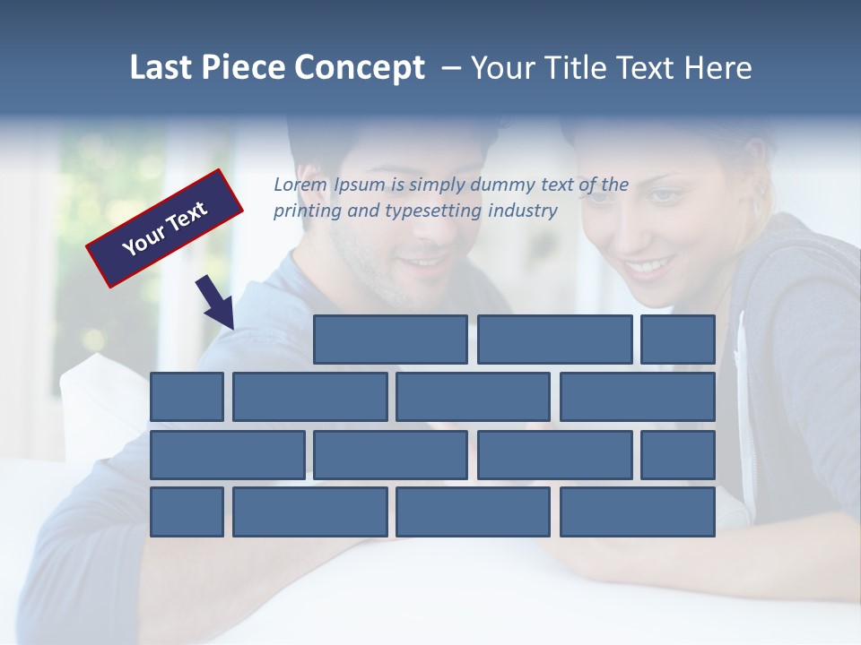 Man Websurfing Young PowerPoint Template
