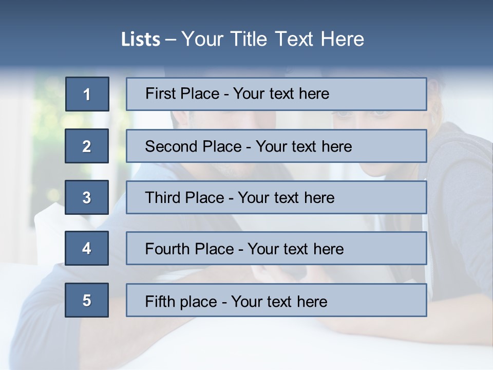 Man Websurfing Young PowerPoint Template