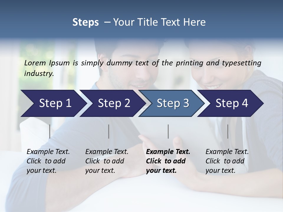 Man Websurfing Young PowerPoint Template