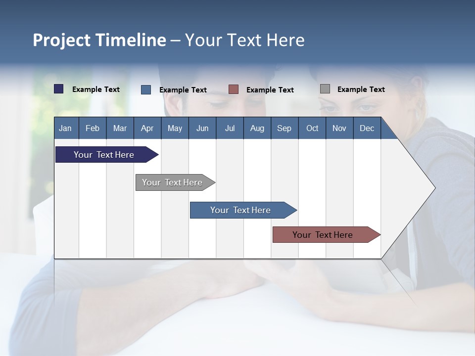 Man Websurfing Young PowerPoint Template