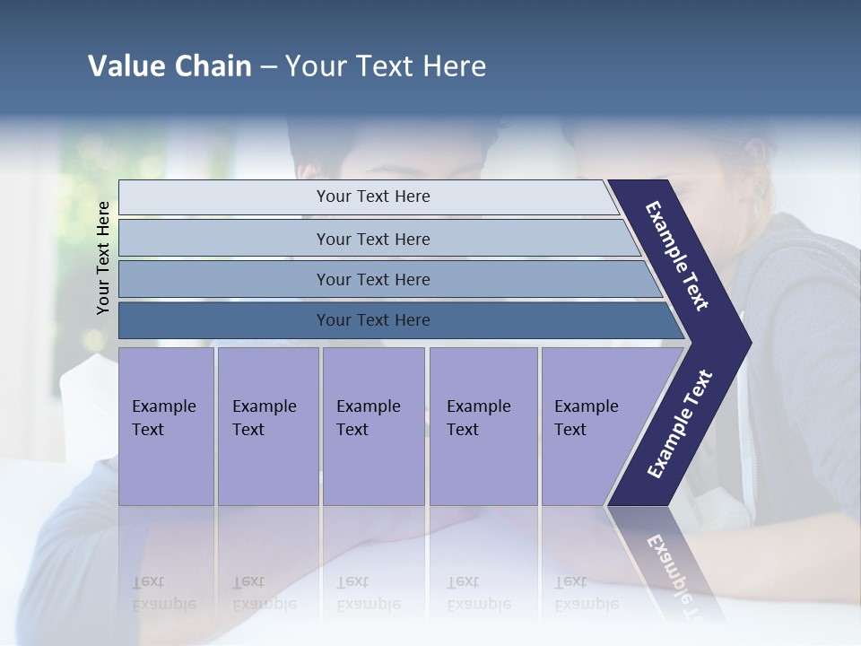 Man Websurfing Young PowerPoint Template