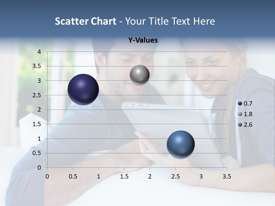 Man Websurfing Young PowerPoint Template