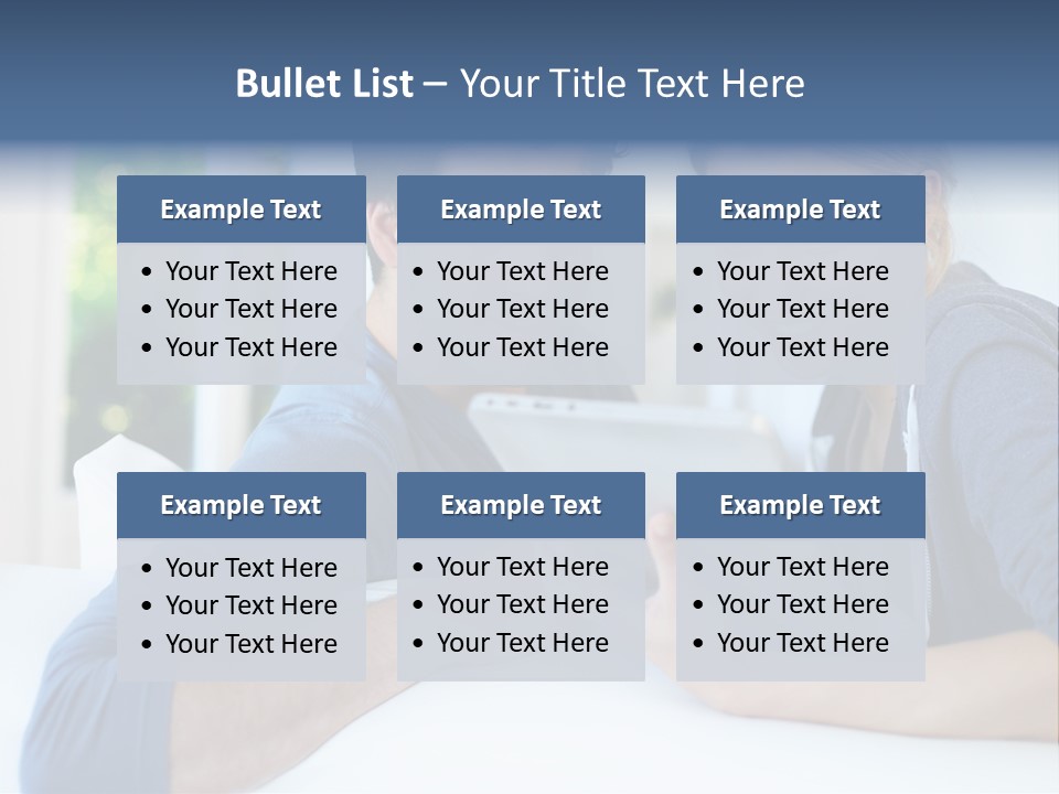 Man Websurfing Young PowerPoint Template
