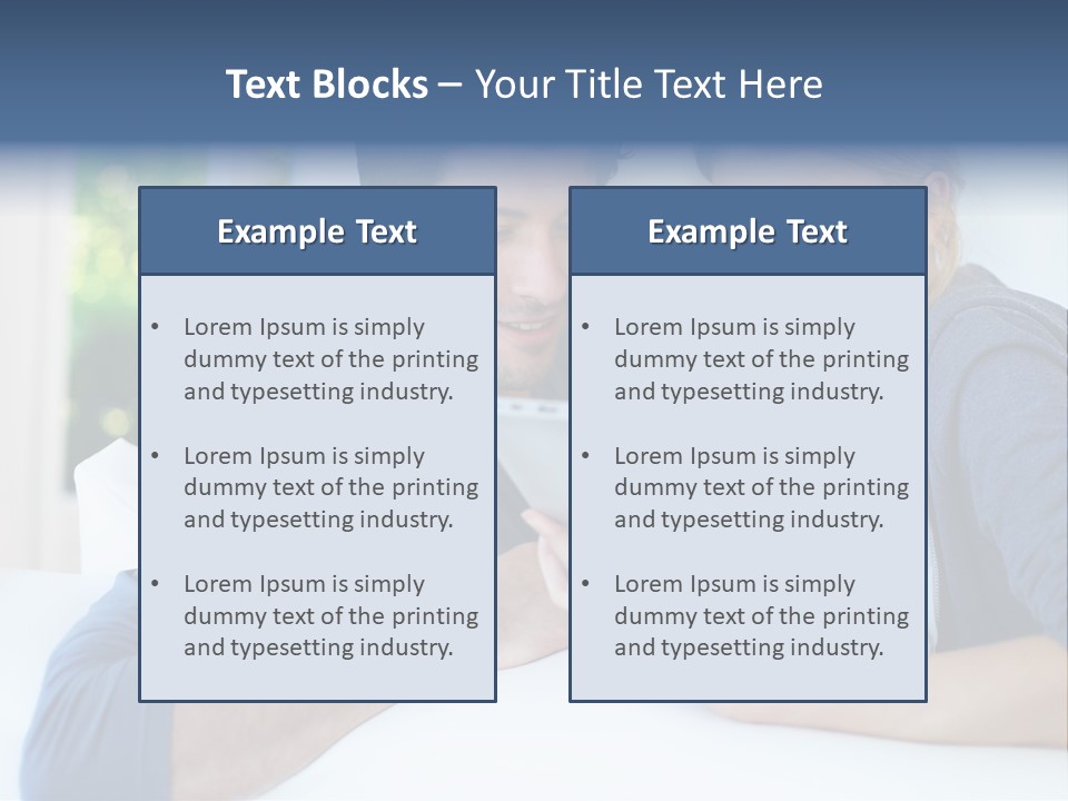 Man Websurfing Young PowerPoint Template