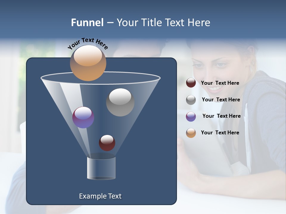 Man Websurfing Young PowerPoint Template