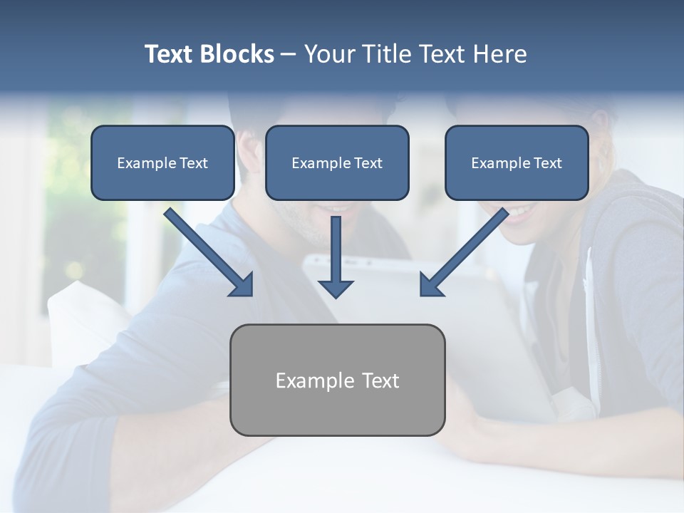 Man Websurfing Young PowerPoint Template