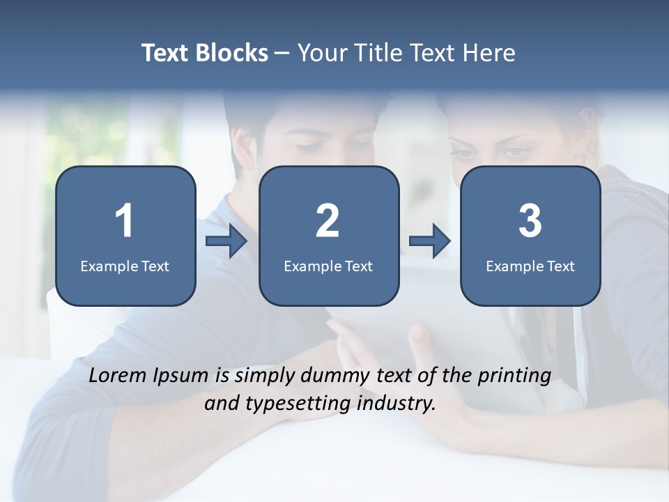 Man Websurfing Young PowerPoint Template