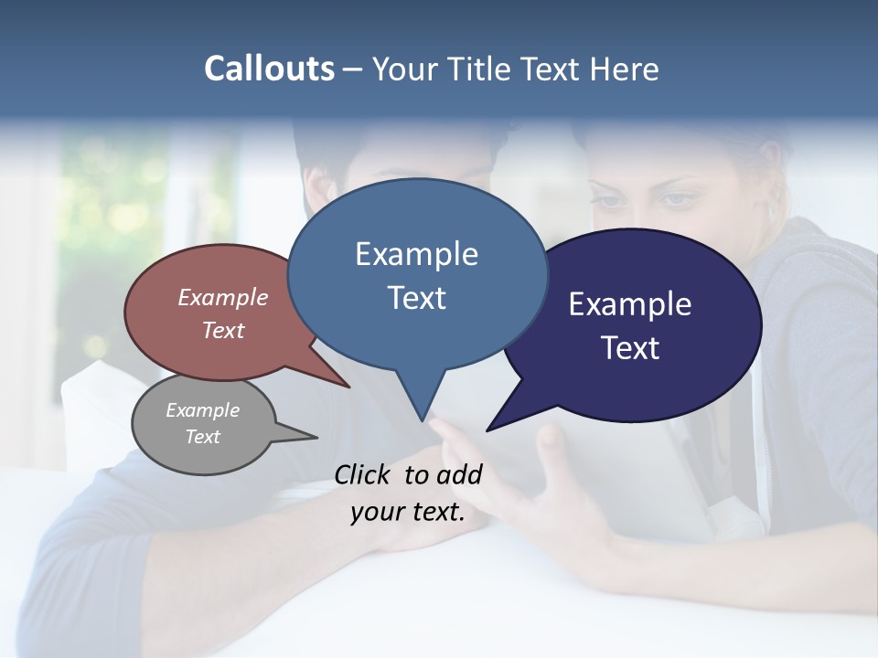 Man Websurfing Young PowerPoint Template