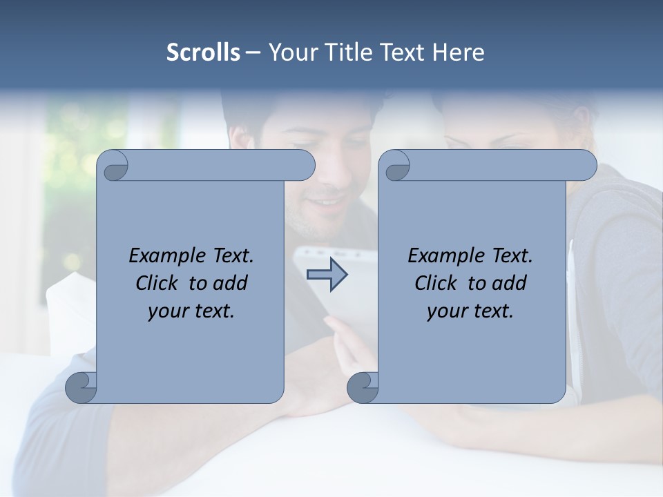 Man Websurfing Young PowerPoint Template