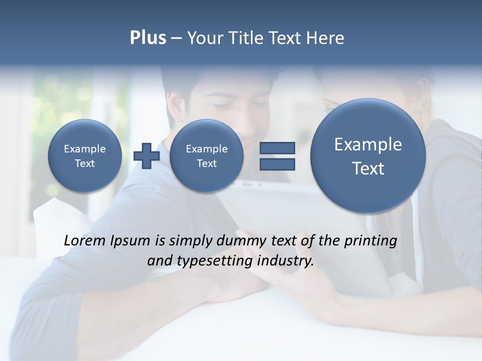 Man Websurfing Young PowerPoint Template