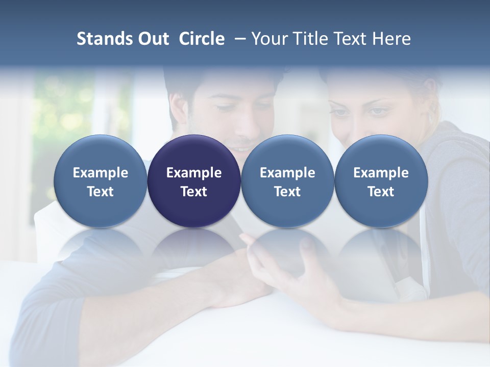 Man Websurfing Young PowerPoint Template