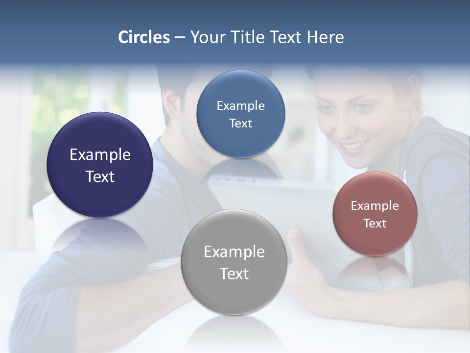 Man Websurfing Young PowerPoint Template
