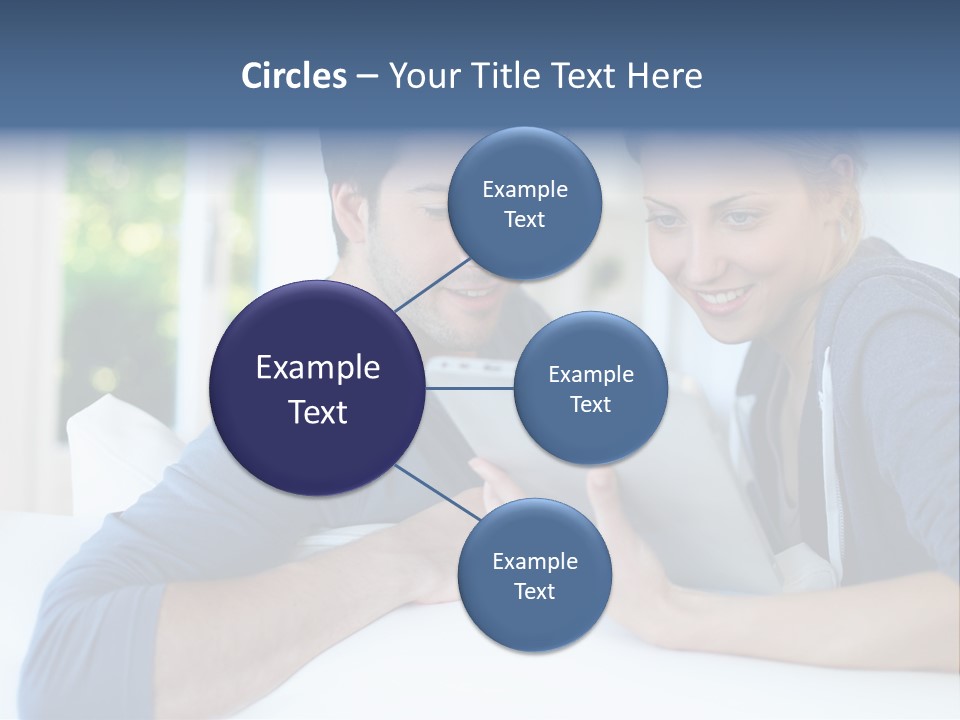 Man Websurfing Young PowerPoint Template
