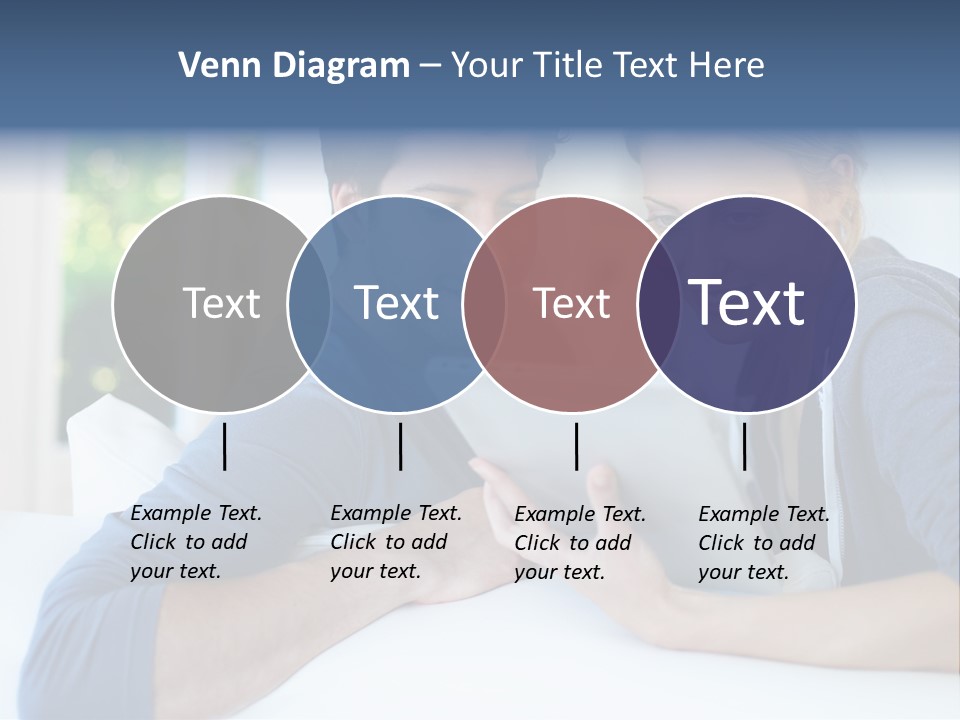 Man Websurfing Young PowerPoint Template
