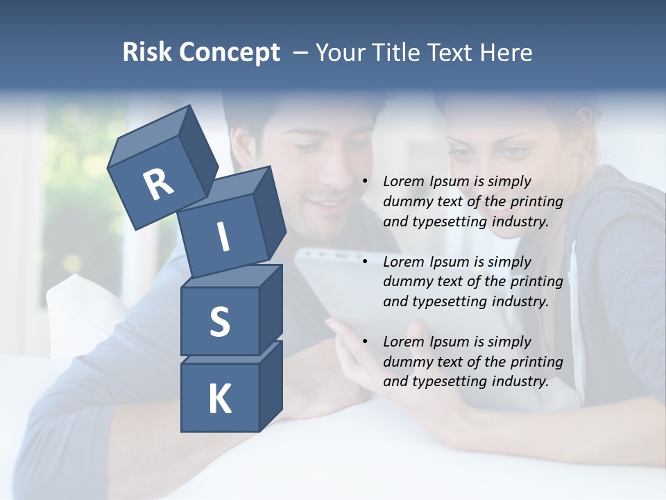 Man Websurfing Young PowerPoint Template