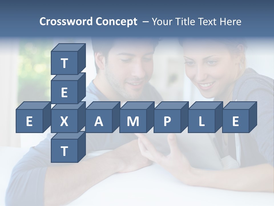 Man Websurfing Young PowerPoint Template