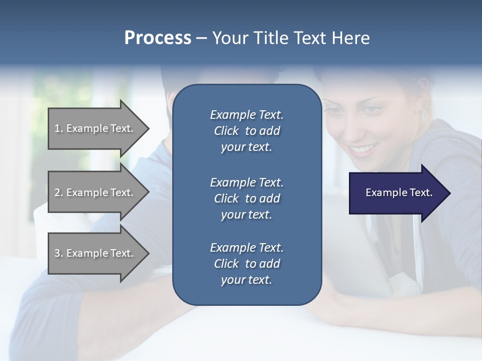 Man Websurfing Young PowerPoint Template