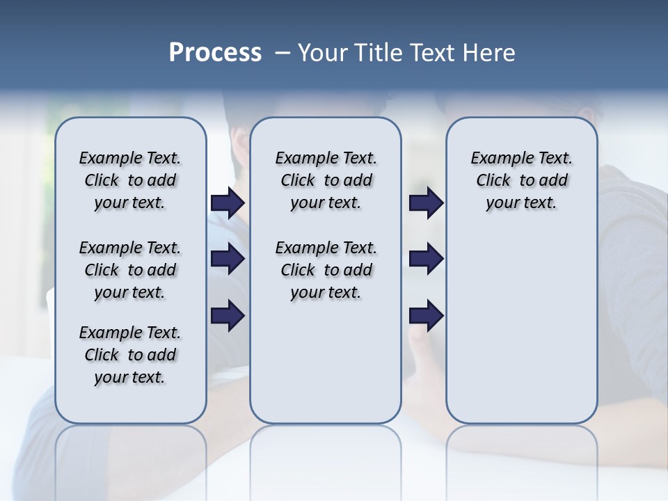 Man Websurfing Young PowerPoint Template