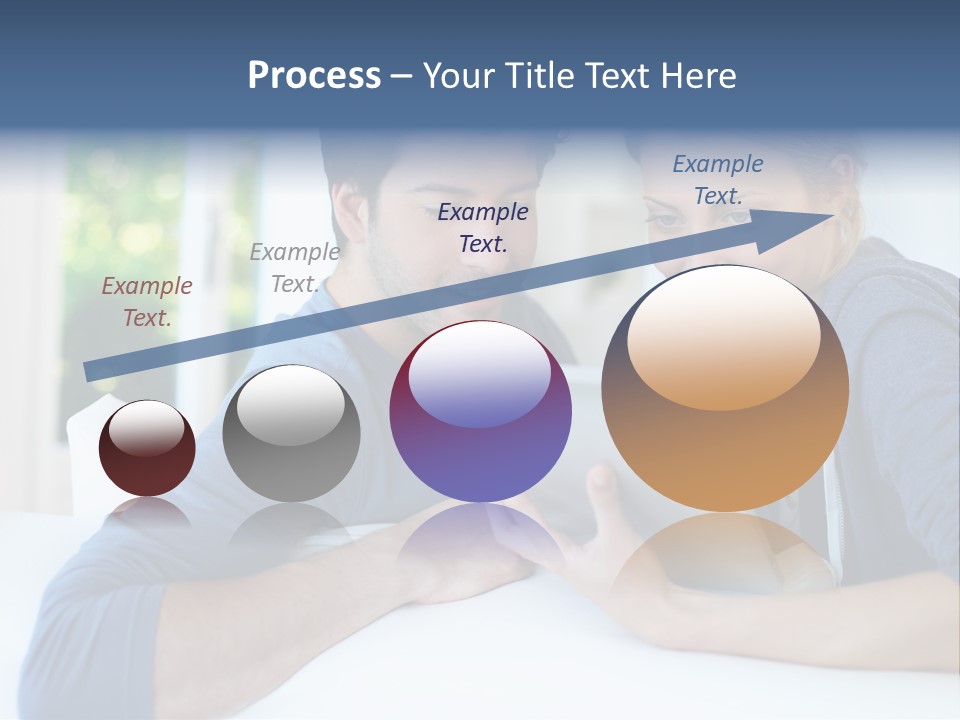 Man Websurfing Young PowerPoint Template