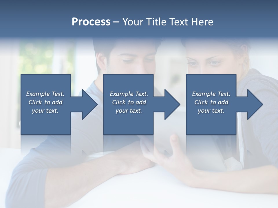 Man Websurfing Young PowerPoint Template