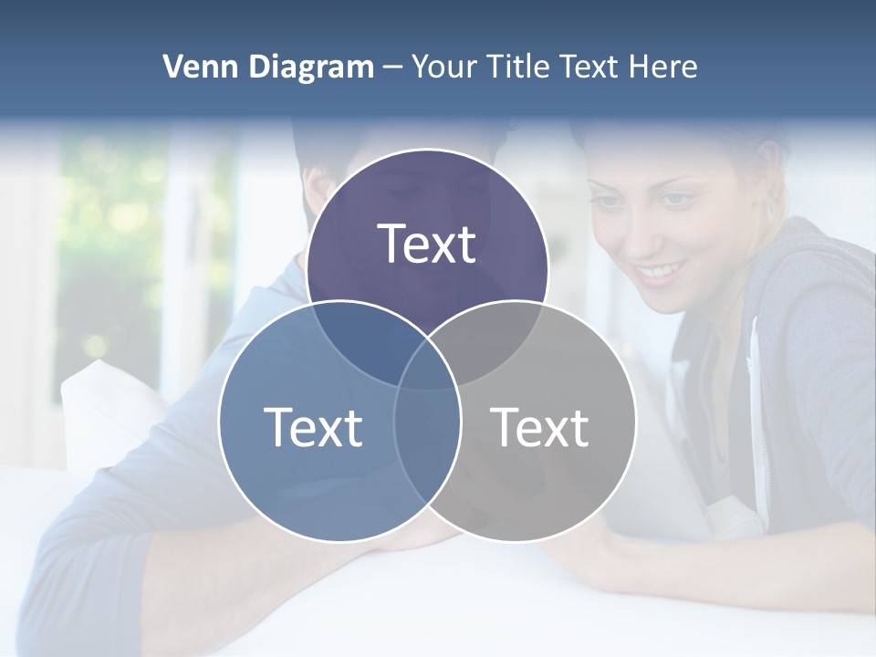 Man Websurfing Young PowerPoint Template