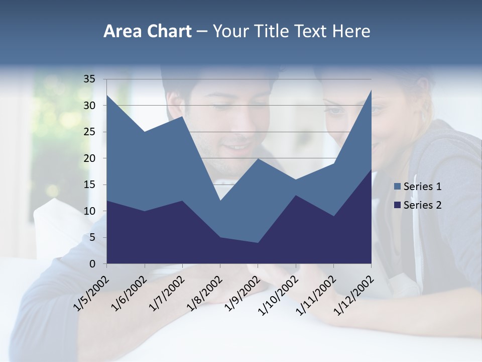 Man Websurfing Young PowerPoint Template