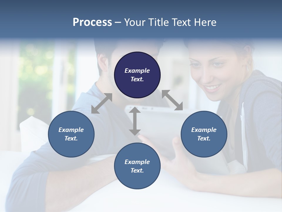 Man Websurfing Young PowerPoint Template
