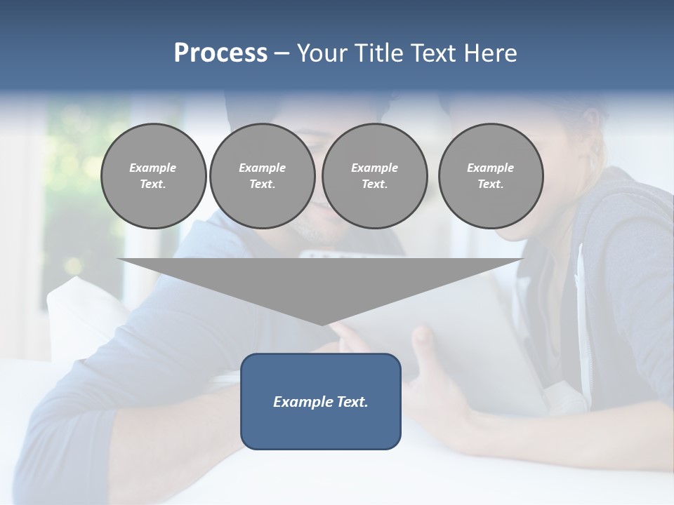 Man Websurfing Young PowerPoint Template