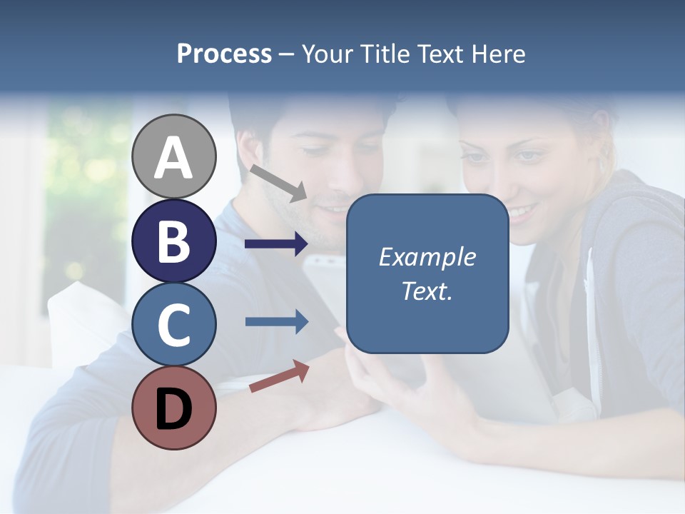 Man Websurfing Young PowerPoint Template