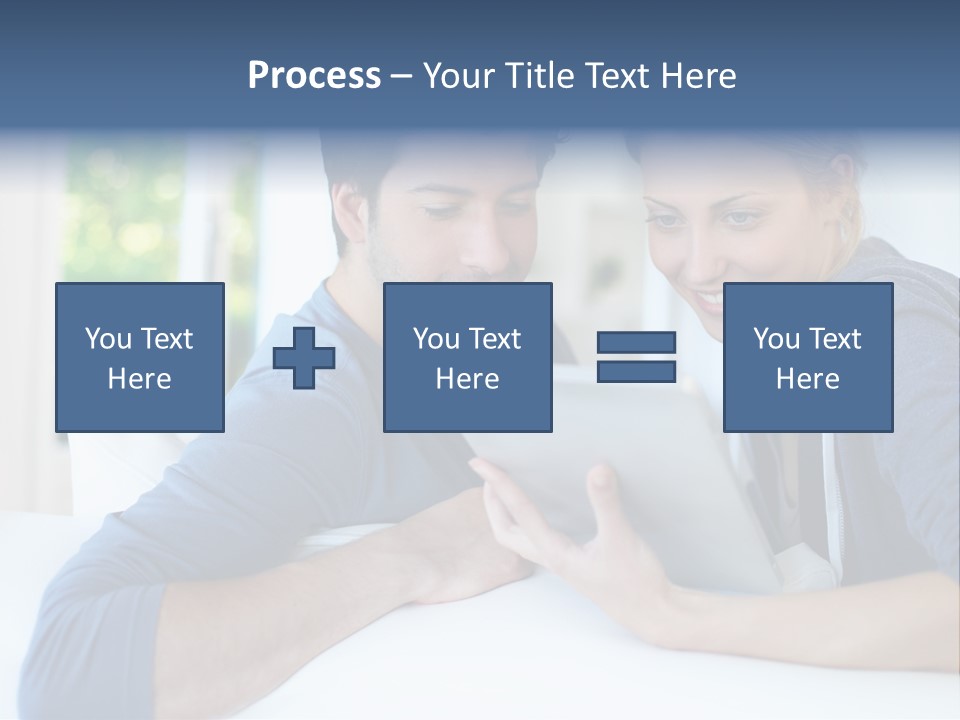 Man Websurfing Young PowerPoint Template