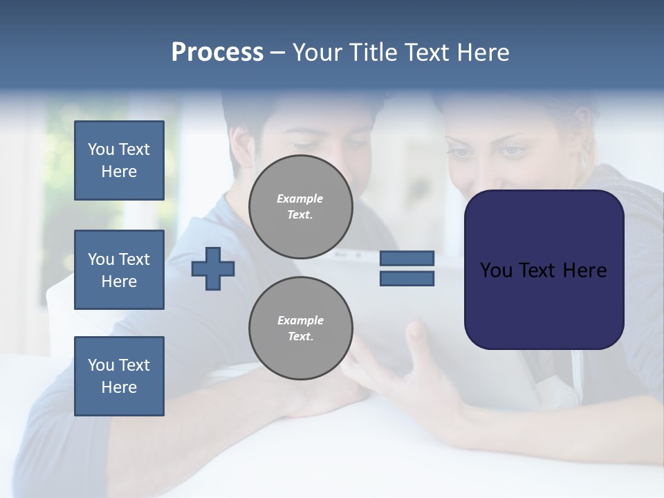 Man Websurfing Young PowerPoint Template