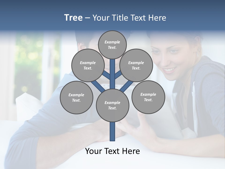Man Websurfing Young PowerPoint Template