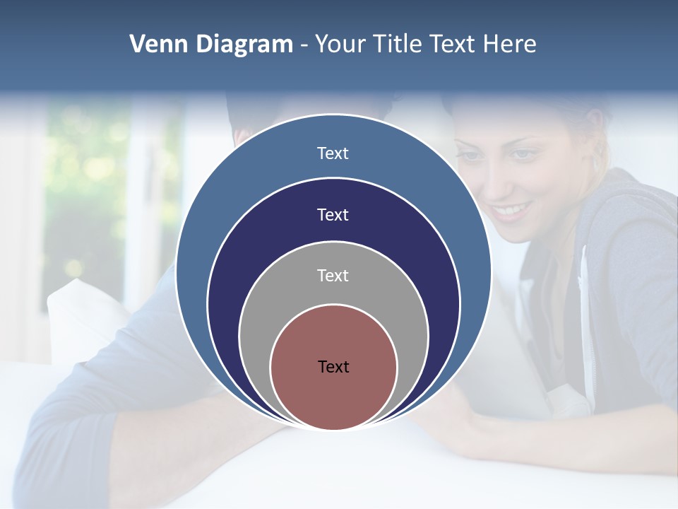 Man Websurfing Young PowerPoint Template