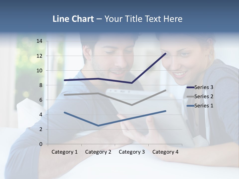 Man Websurfing Young PowerPoint Template