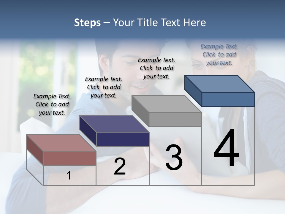Man Websurfing Young PowerPoint Template