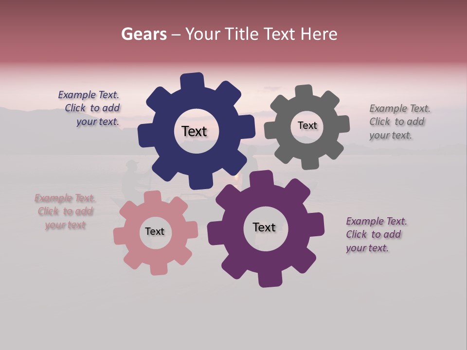 Sunset Sea Exotic PowerPoint Template